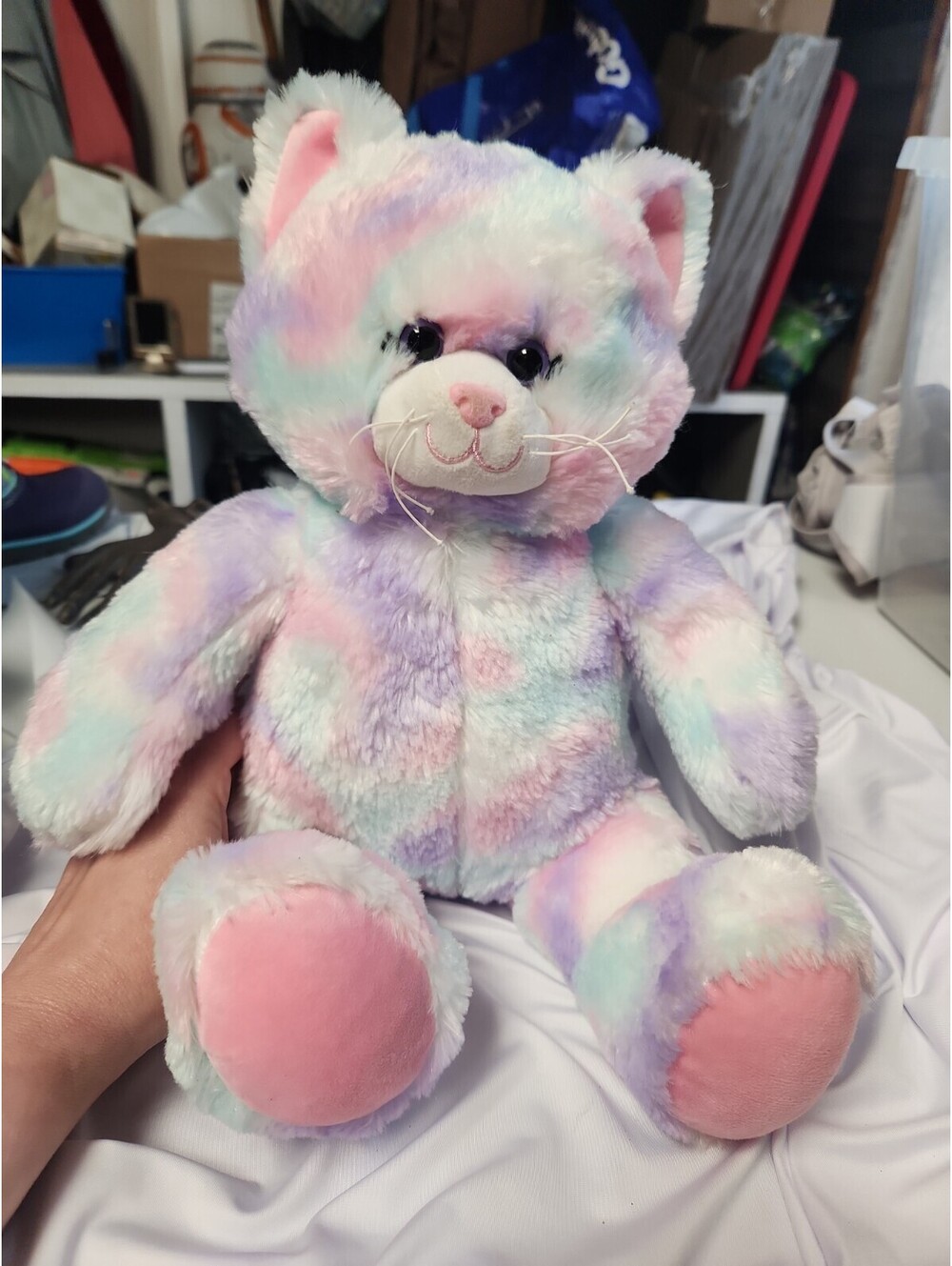 Build-A-Bear 16" Cat Stuffed Animal Pastel Plush Toy!